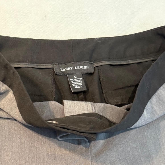 Larry Levine trousers/ slocks for women 2 tone size 12 black and gray, - Picture 3 of 4